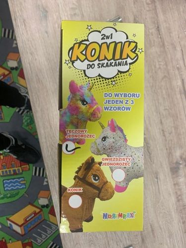 Skoczek Gumowy Konik Plusz Pompka na Arena.pl