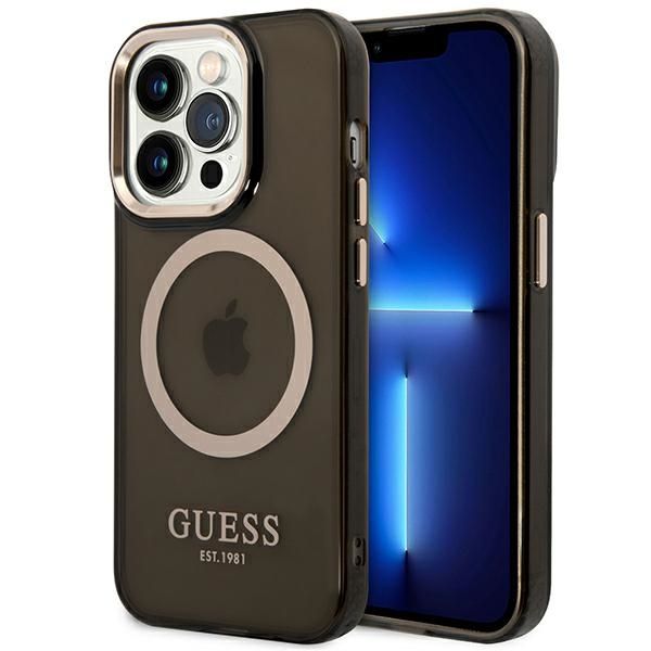 Etui Guess do iPhone 14 Pro Max, Czarny, MagSafe zdjęcie 1
