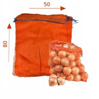 WORKI RASZLOWE 30 KG 50X80 POMARAŃCZOWE NA ZIEMNIAKI CEBULĘ 100 SZT