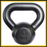 Kettlebell żeliwny odważnik kula kettle 4kg