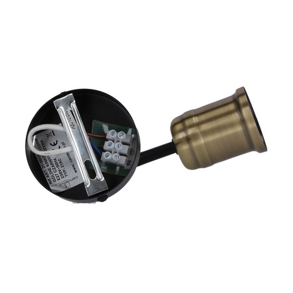 Goldie kinkiet 1x60W E27 czarny+patyna bez żarówki zdjęcie 7