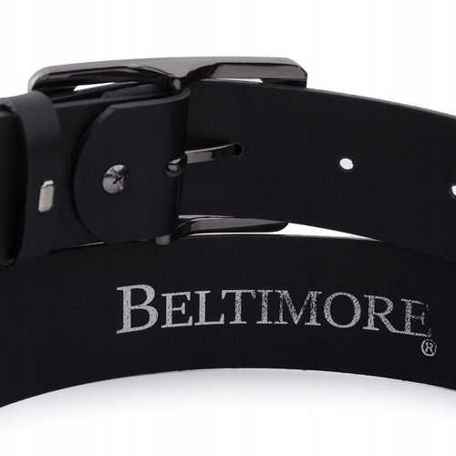 Skórzany pasek damski do spodni sukienki czarna skóra nat 4 cm na Arena.pl