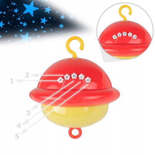 KARUZELKA KARUZELA DO ŁÓŻECZKA PROJEKTOR POZYTYWKA Z PILOTEM DLA DZIECI na Arena.pl