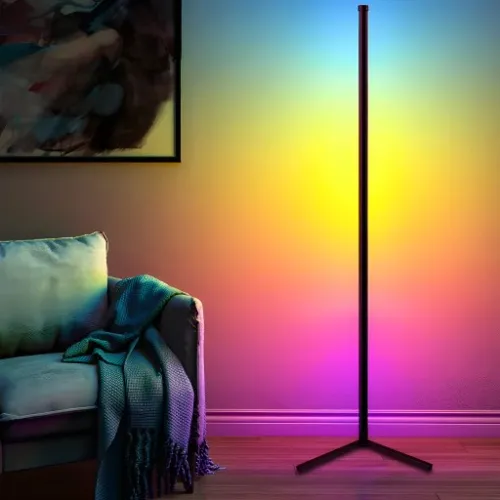 LAMPA PODŁOGOWA STOJĄCA LED RGB NAROŻNA PILOT APKA na Arena.pl