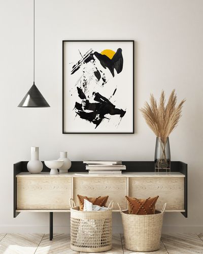 Plakat czarna abstrakcja 30x40 cm na Arena.pl