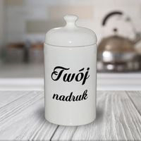 Pojemnik ceramiczny z przykrywką z Twoim nadrukiem