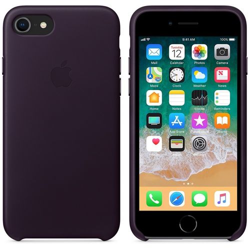 Apple iPhone 8 / 7 Leather Case - Dark Aubergine na Arena.pl