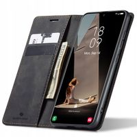 ETUI Z KLAPKĄ DO GALAXY S21 FE SKÓRZANE PORTFEL CASE POKROWIEC ZAMYKANE