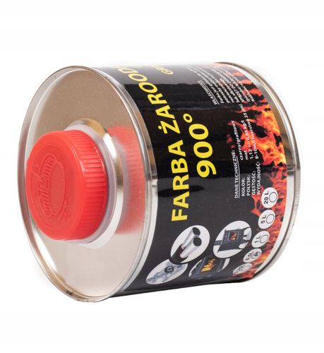 Lakier farba żaroodporna do kominka/pieca grafitowa 0.5L na Arena.pl