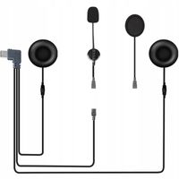 INTERKOM ZESTAW SŁUCHAWKOWY SŁUCHAWKI EJEAS Q8 DO KASKU USB C DWA MIKROFONY