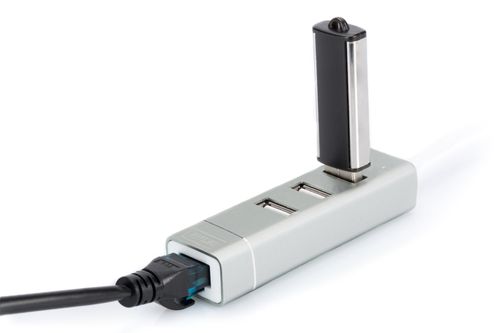 Digitus | USB Type-C 3-Port Hub + Fast Ethernet LAN Adapter | DA-70253 na Arena.pl