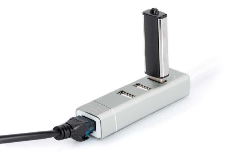 Digitus | USB Type-C 3-Port Hub + Fast Ethernet LAN Adapter | DA-70253 zdjęcie 4