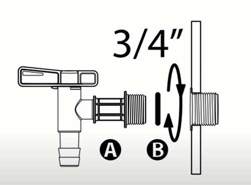 Kran do zbiornika na wodę deszczową Cantap ITAP 2 na Arena.pl