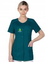 Fartuch medyczny kosmetyczny taliowany HAFT z TWOIM LOGO NAPISEM 10 sztuk