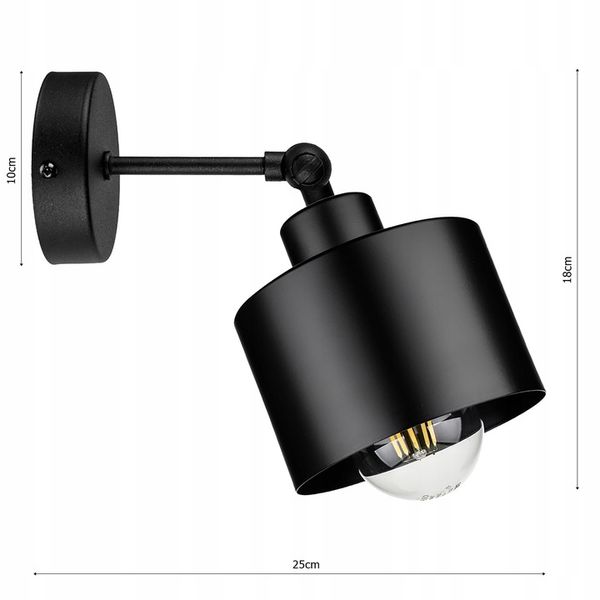 Lampa Ścienna Kinkiet Loft Edison LED zdjęcie 4