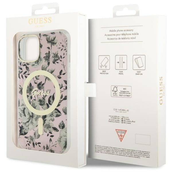 Etui Guess do iPhone 15 Plus, iPhone 14 Plus, Różowy, MagSafe zdjęcie 8
