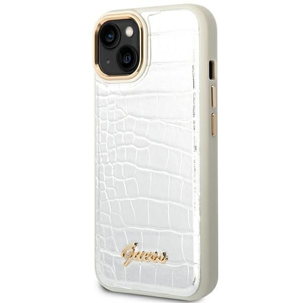 Etui Guess do iPhone 15 Plus, iPhone 14 Plus, Srebrny zdjęcie 2