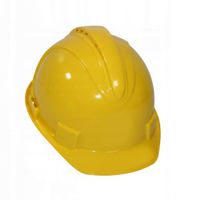 KASK OCHRONNY BUDOWLANY BHP Żółty Regulacja Zapięcie pod Brodą z Daszkiem
