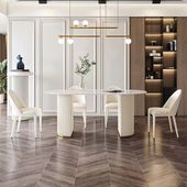 Stół złoty Glamour Nowojorski plisowany z kamiennym blatem  180x90x75
