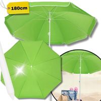 ZIELONY PARASOL 180CM NA PLAŻĘ PLAŻOWY OGRODOWY ŁAMANY SKŁADANY BIWAKOWY