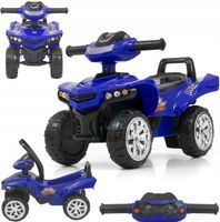 Pojazd Monster Navy QUAD Samochód Biegowy Pchacz Interaktywna Kierownica