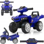 Pojazd Monster Navy QUAD Samochód Biegowy Pchacz Interaktywna Kierownica