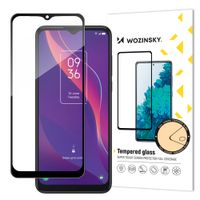 wytrzymałe szkło hartowane 9h na cały ekran tcl 306 z ramką case