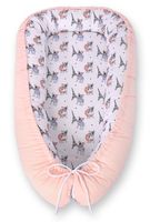 Kokon niemowlęcy dwustronny kojec otulacz Premium BOBONO- buldożki