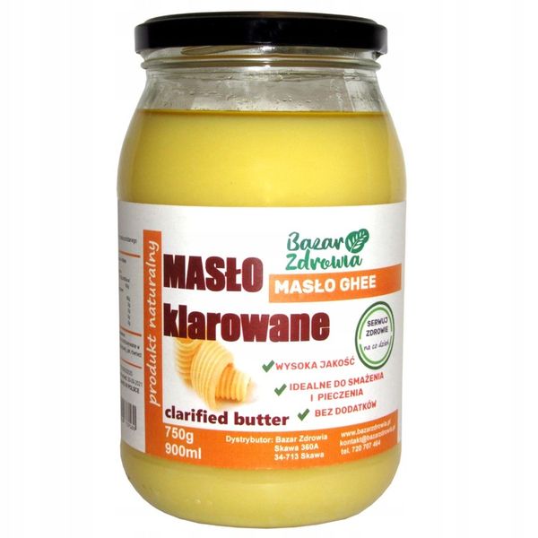 Masło Klarowane GHEE NATURALNE 750g 900ml ŚWIEŻE zdjęcie 1