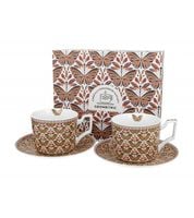 FILIŻANKA + SPODEK DUO MOTYLE GEOMETRIC PAPILIO 250 ML X 2 SZT