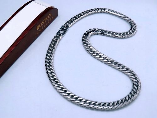 SREBRNY ŁAŃCUSZEK Z KRZYŻYKIEM STAL CHIRURGICZNA na Arena.pl