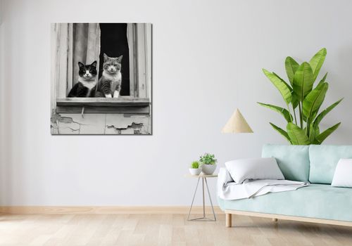 Obraz 90x100cm Para w Oknie na Arena.pl