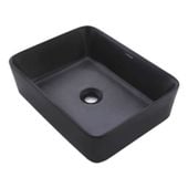 UMYWALKA NABLATOWA CERAMICZNA MATOWA CZARNA 48x36