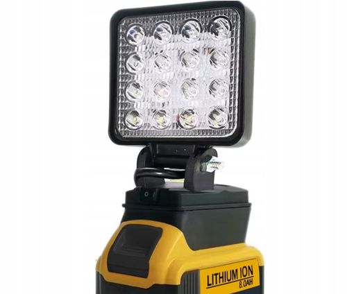 Lampa halogen do DeWalt 18V 20V akumulator LED LATARKA MOCNA ! FOCUS na Arena.pl