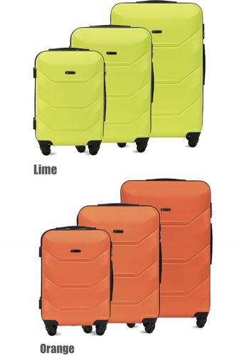 ZESTAW KOMPLET WALIZEK ABS 3IN1 MOCNA TWARDA BLOOM 15 KOLORÓW na Arena.pl