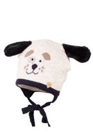 Jamiks MARIS czapka niemowlęca na jesień piesek szara 42-44