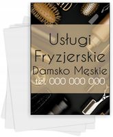 ulotki A6 reklamowe firmowe 5000 szt różne wzory USŁUGI FRYZJERSKIE