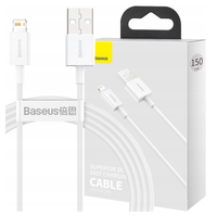 Kabel USB do Lightning Baseus Superior Series, 2.4A, 1.5m (biały)