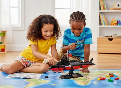 KLOCKI KONSTRUKCYJNE ŁÓDŹ STRATEGICZNY OKRĘT PODWODNY MODEL DLA DZIECI 389 na Arena.pl