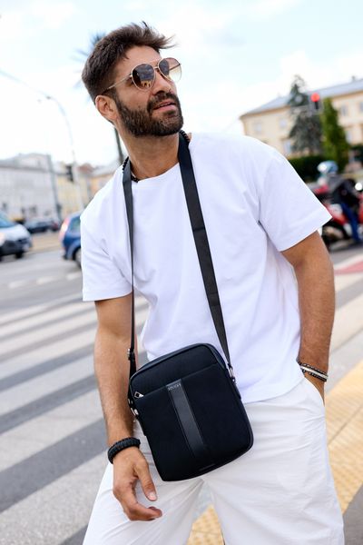 torba męska pu r-2003-6755 black zdjęcie 2