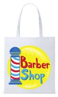Dla Fryzjera Fryzjerki Torba Eco Biała Shopper Z Nadrukiem Ze Zdjęciem