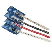 Elegancka czarna obroża regulowana dla kota zdobiona serduszkami Yarro 26cm