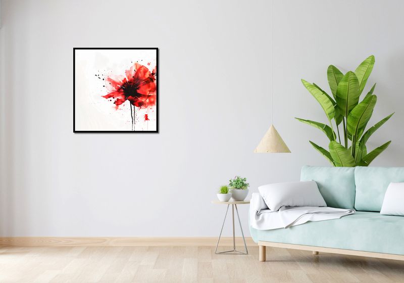 Plakat 70x70cm Płynna Akwarela zdjęcie 4