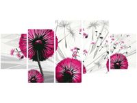 70CM 150CM OBRAZ 5 ELEM DMUCHAWCE AMARANCIE ŚCIENNY