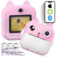 Drukuś Aparat Natychmiastowy PRO Mini Drukarka Termiczna + 3 ROLKI GRATIS