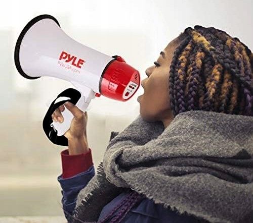 MEGAFON PYLE TYPU HORN PRZENOŚNY FUNKCJA SYRENY MOCNY BARDZO GŁOŚNY 108dB ! na Arena.pl