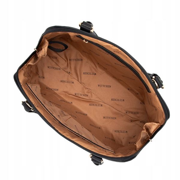 WITTCHEN damski kuferek w monogram czarny zdjęcie 3