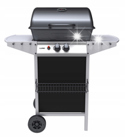 GRILL GAZOWY OGRODOWY BAVEN 2 PALNIKI, 5,5KW Z POKRYWĄ + POKROWIEC LUND