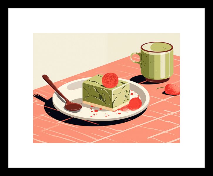 Plakat 20x15cm Deser Matcha zdjęcie 3