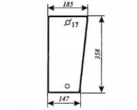Szyba przednia dolna Fendt 200S 205812040600